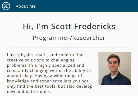 Early website version